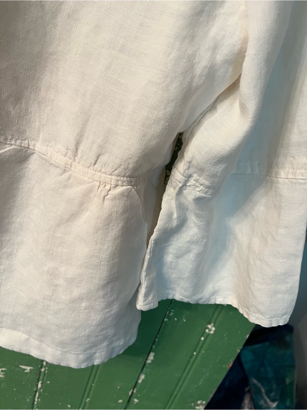 Linen J Jill Jacket Cute Button-Front - Picture 6 of 8